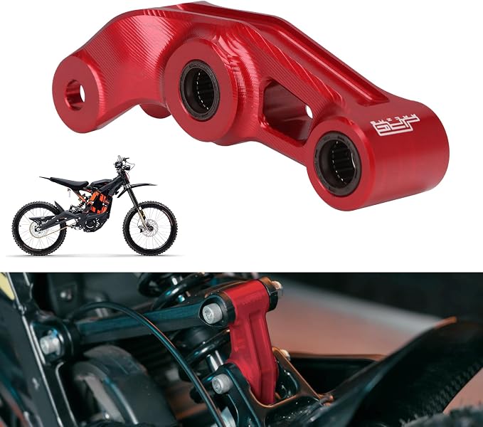 JFG RACING Sur Ron Suspension Linkage 7075 Al Progressive Suspension Link for Sur Ron X X160 X260 Electric Dirt Bike ROSE RED