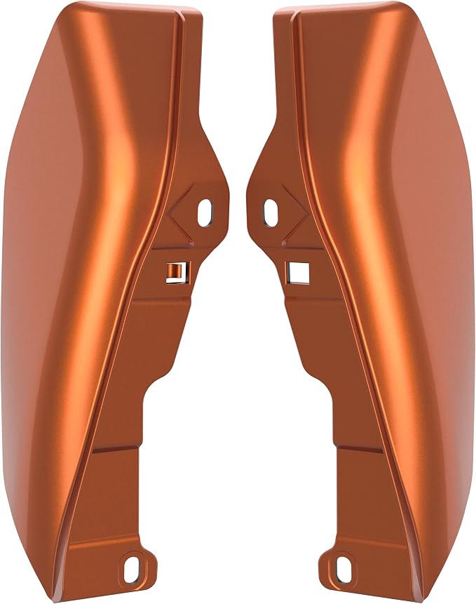 Color - Matched Mid Frame Air Deflectors Heat Shield, Perfectly Fit for Harley Touring Models 2009-2026 Scorched Orange