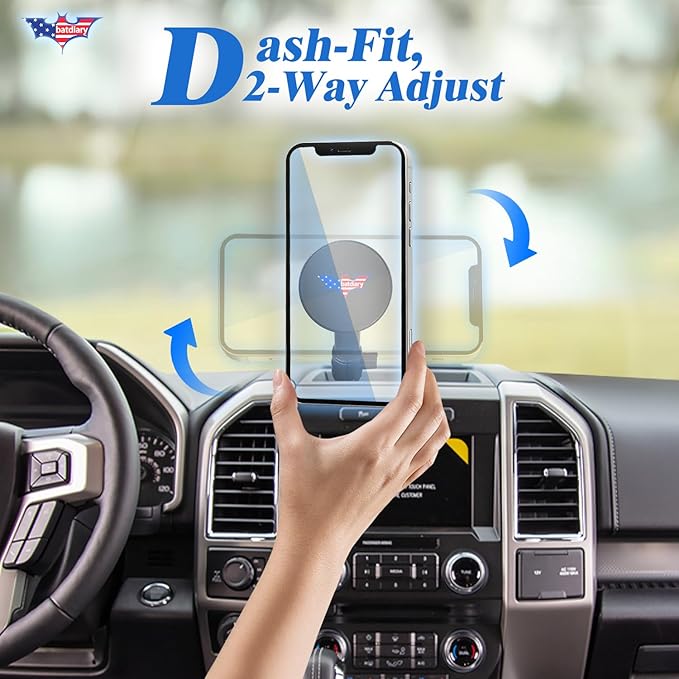 F150 Magnetic Phone Mount Compatible with 2015-2019 2020 Ford F150 F-150& 2017-2022 F250/F350 Super Duty Truck Accessories Metal Cell Phone Holder Dash Platform Mount