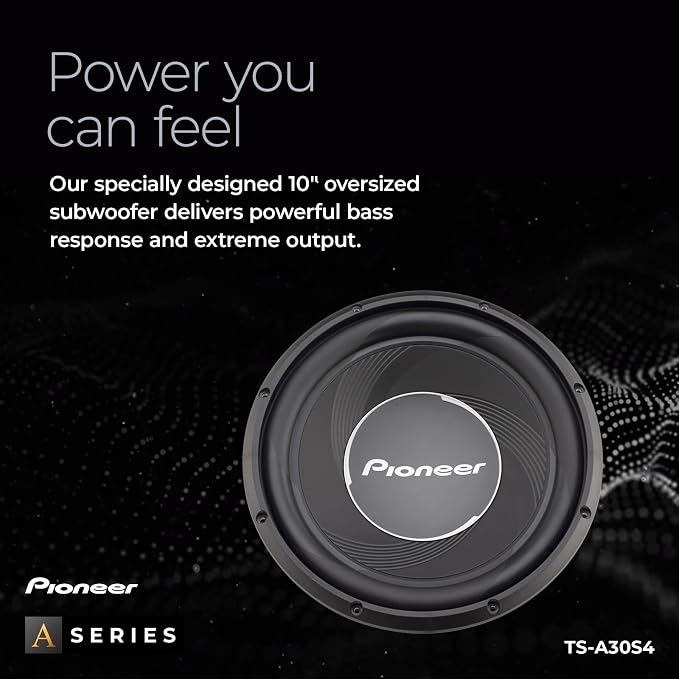 PIONEER TS-A30S4 12” Component Subwoofer, 1400 Watts Max Power