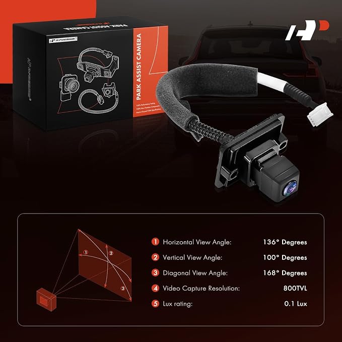 A-Premium Rear View Backup Camera Compatible with Nissan | Parking Camera for 2013-2014 Murano - Replace# 284423YR1A