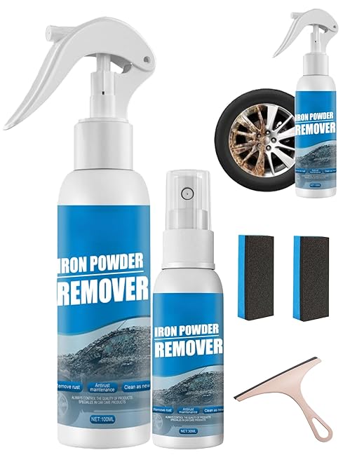 2026 New Year- Multi-Functional Quick-Acting Rust Removal Spray,100ML Portable Rust Remover Spray for Metal,Leave A Primed Surface Ready to Paint, Tools, Car, Hardware (100ml+30ml)