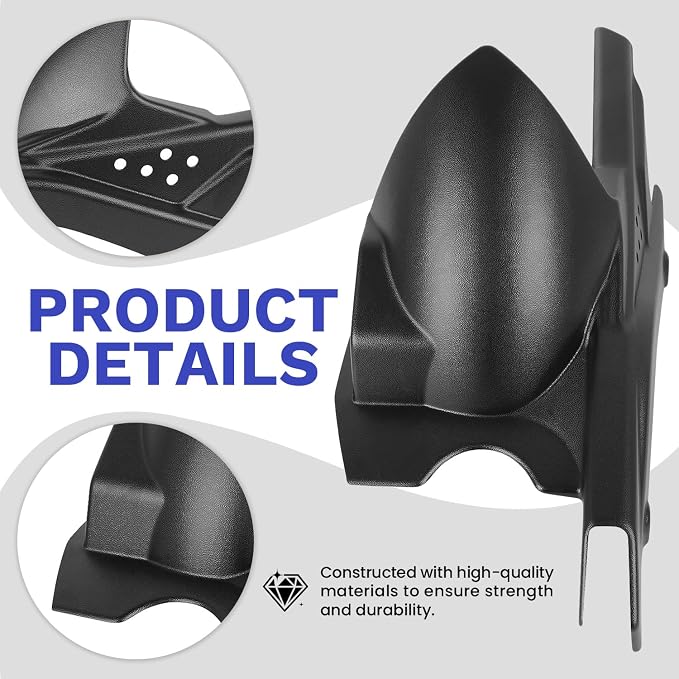 Motorcycle Mudguard Extender Extension Replacement for Yamaha MT03 MT-03 2016-2025 YZFR3 YZF R3 2015-2025 Rear Mudguards Splash Guard (Type A)