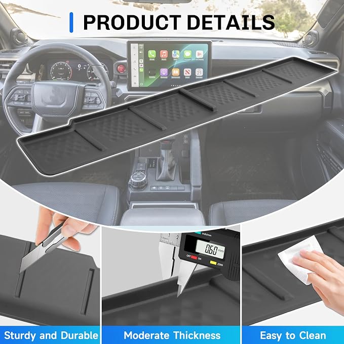 SXCY for 2025 2026 Toyota 4Runner Center Console Organizer Passenger Side Tray 2025 2026 Toyota 4Runner Accessories for 2025 Toyota 4Runner 2025 6th Gen 4Runner Console Acccessories