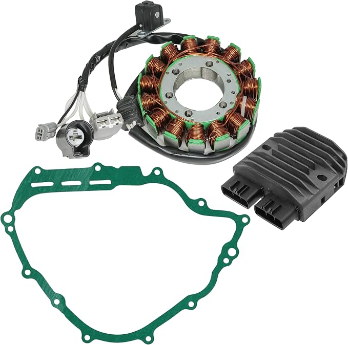 Caltric Stator and Regulator Rectifier with Gasket Compatible with Yamaha Rhino 700 Yxr700F 4X4 Fi 2008-2013