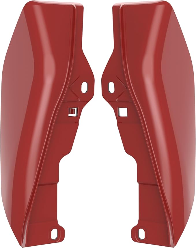 Color - Matched Mid Frame Air Deflectors Heat Shield, Perfectly Fit for Harley Touring Models 2009-2026 Red Hot Sunglo
