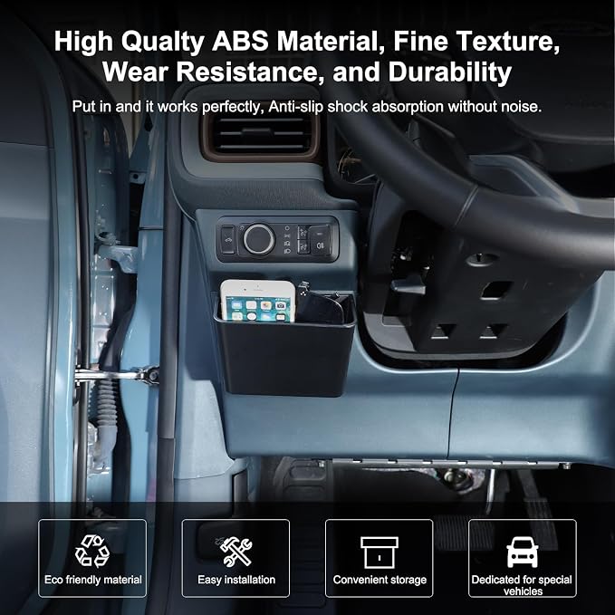 TOYCIDFG Dashboard Side Storage Box for Ford Maverick 2022-2025, Storage Pocket Organizer Extra Space Interior Accessories