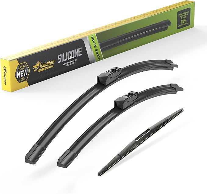 Raidbee® Silicone Windshield Wiper blades 3 pack Replacement for SUBARU Forester 2025 2024 2023 2022 2021 2020 2019 All-Season Silicone Windshield Wipers 26" 17" 14"