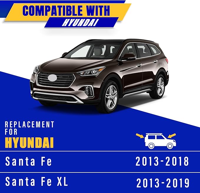 3 wipers Replacement for 2013-2018 Hyundai Santa Fe/2013-2019 Hyundai Santa Fe XL, Windshield Wiper Blades Original Equipment Replacement - 26"/14"/13" (Set of 3) U/J HOOK