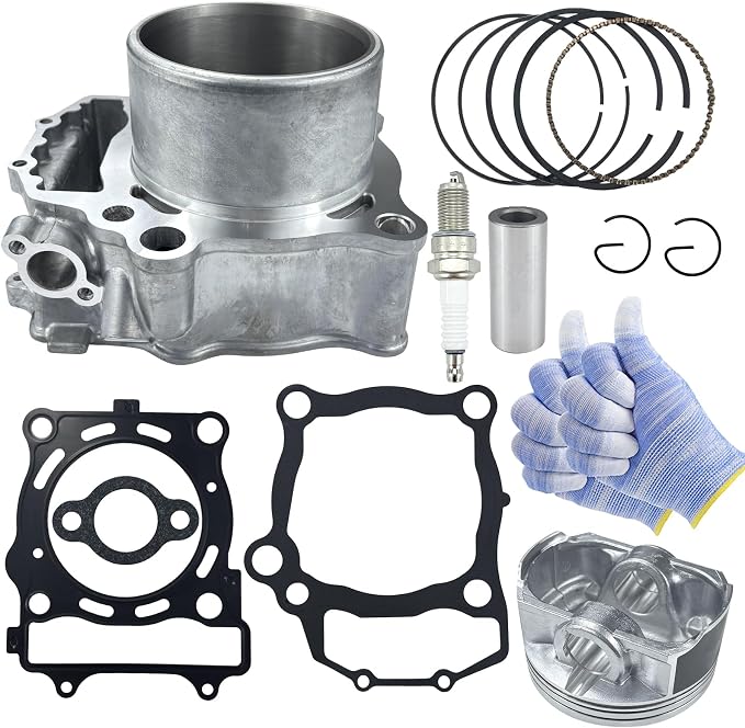 96.6mm Bore Engine Rebuild Kit Cylinder Piston Gasket Top End Kit Compatible with Polaris Sportsman 550 XP X2 EPS 2009-2014 3090173 3090202