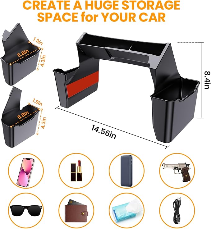 Gear Shift Center Console Organizer Bundle with Metal Gear Shift Storage Tray for Jeep Wrangler Accessories and Jeep Gladiator JL JLU 2024 2023 2022-2018 Rubicon Sahara 4xe Storage Box Tray,Star Logo
