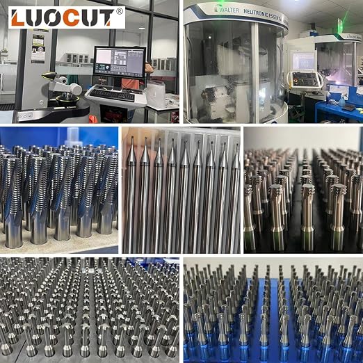 CNC Thread Metric Mill Cutter HRC60 for Steel 5pcsD2.0 D3.0 D3.9 D4.85 D5.9