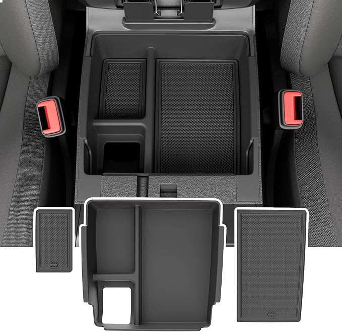 xipoqix Center Console Organizer Compatible with 2022-2026 Nissan Frontier Car Cup Holder Storage Box Replacement for 2022 2023 2024 2025 2026 Nissan Frontier Accessories