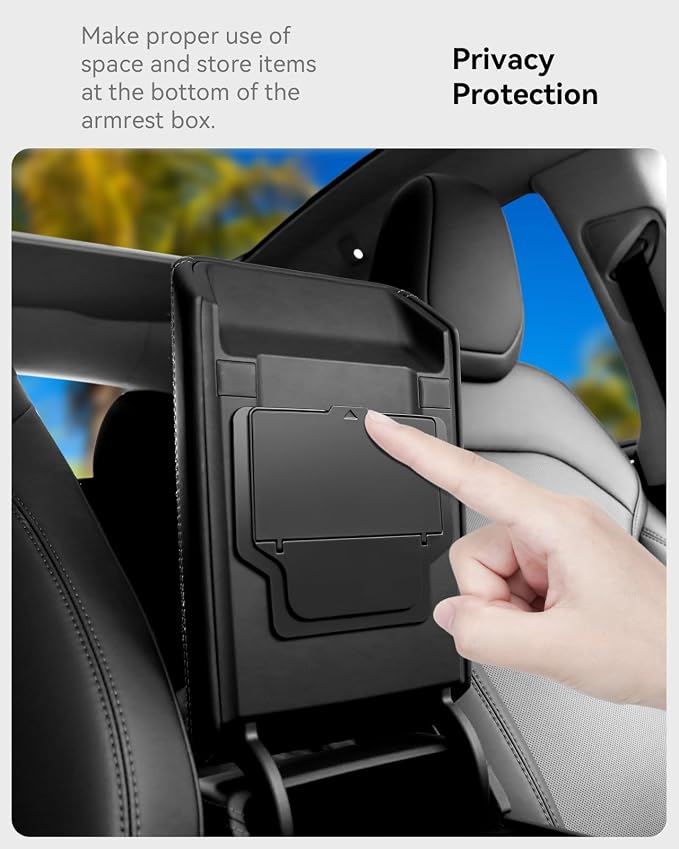 for Tesla Model Y Juniper Accessories (2025-2026) Center Console Organizer, Slide Smoothly Wear-Resistant Easy to Clean for Model 3 Highland 2024-2026, 4 PCS