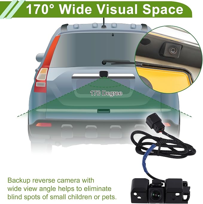 Car Park Assist Camera Rear View Backup Reverse Camera for Chevrolet Cheyenne 16-18 for Chevrolet Silverado 1500 16-19 No.23244435/84079952 1 Pc