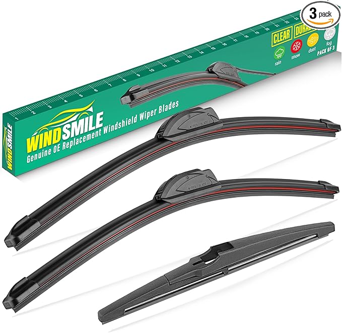 26" 16" 11" Windshield Wiper Blades Replacement for Hyundai Tucson 2022 2023 2024 (Not Suitable for Hybrid) Premium All Weather Front Rear Wipers Set - OEM Quality (Pack of 3)