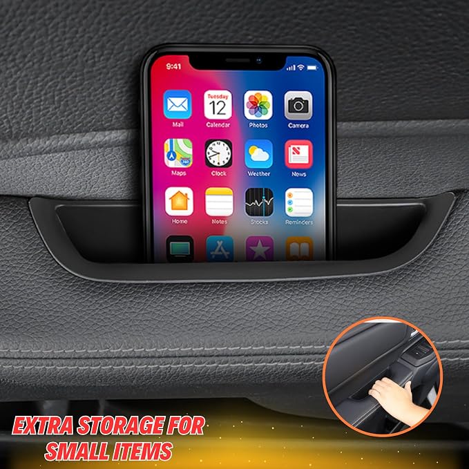 For 2026 2025 2024 Toyota Land Cruiser 1958 LC250 Prado Accessories - 4 Door Pocket Liner Protector with Door Handle Insert Organizer Storage Box - Front Rear Interior Accessories, 10 Pack
