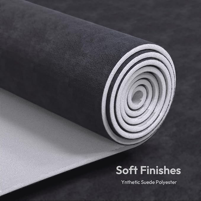 Babnecl Suede Auto Headliner Fabric 38" L × 60" W with Foam Backing - Tube Packaging - Dark Grey Interior Replacement Material for Car/Truck/SUV/RV Roof - Home Repair/DIY Headliner Material