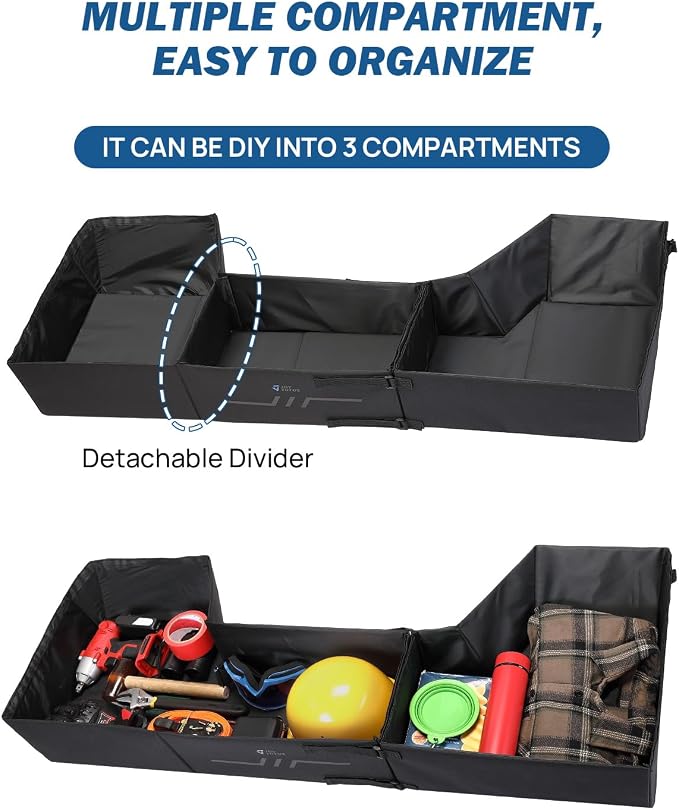 JOYTUTUS Under Seat Storage Compatible With Ram 1500 2019 2020 2021 2022 2023 2024 2025 2026 Crew Cab(New Body Style), Underseat Truck Under Seat Storage Organizer Back Seat Accessories