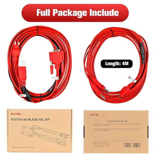 Autel Original 8A AKL Cable for Toyota Non-Smart K-y Adapter Work with APB112 and G-Box3 G BOX3 G-Box2 G BOX2