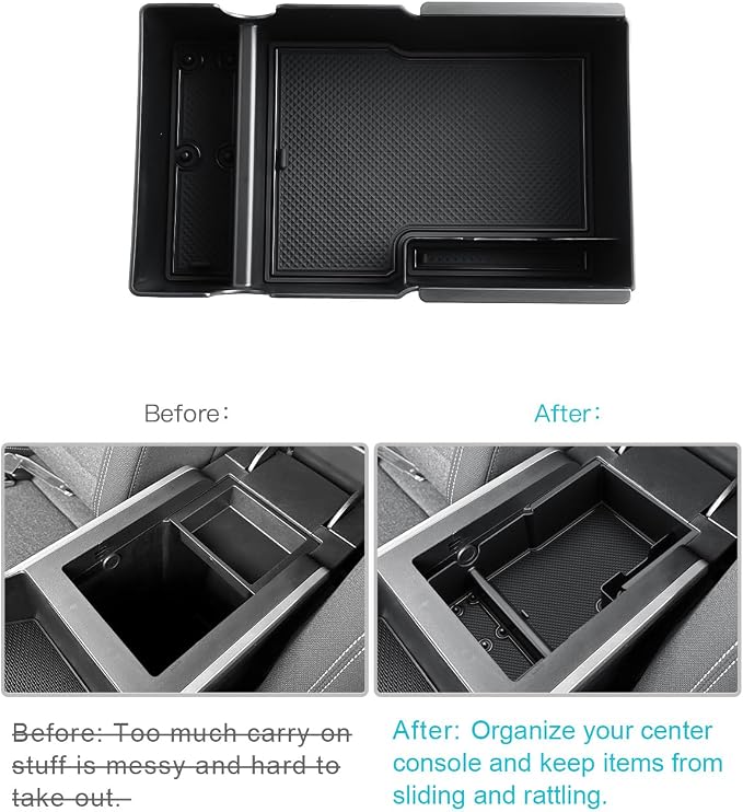 CDEFG for 2025 2026 GMC Terrain Center Console Organizer for 2025 2026 GMC Terrain Accessories Middle Console Organizer Armrest Storage Box