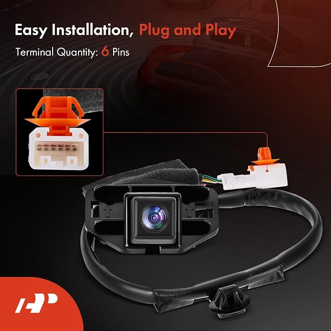 A-Premium Park Assist Camera Rear View Backup Reverse Camera Compatible with Select Honda Models - 2007 2008 2009 2010 2011 CR-V CRV - Replace# 39530SWAE01