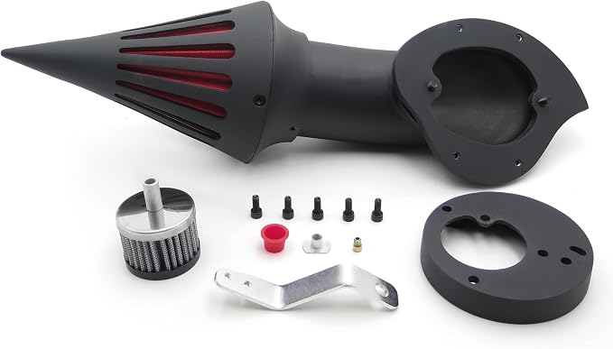 Spike Air Cleaner Intake Filter Kits for Compatible with Honda Vtx1300 Vtx 1300 1986-2012 Black