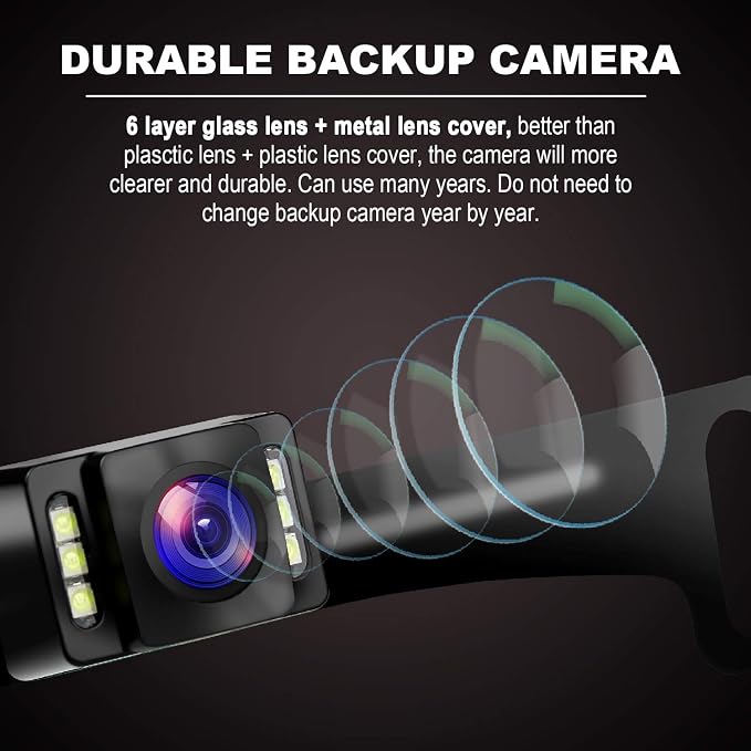 8 led Backup Camera + 6 led Backup Camera