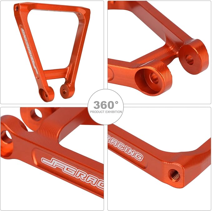 JFG RACING Sur Ron Suspension Linkage + Triangle Link Kit Set Motorcycle Rear Shock Suspension Link Kit Compatible To Sur Ron X X160 X260 Electric Dirt Bike SUNSET ORANGE