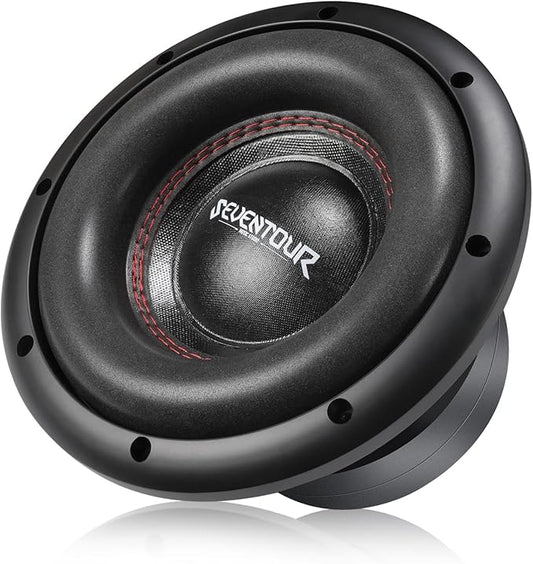Seventour 8" 700W Max Power Dual 4 Ohm Car Subwoofer,Dual Voice Coil High-Strength Dual Magnets,Foam Surround for Vehicle Stereo Sound System (8" - Dual 4 Ohm)