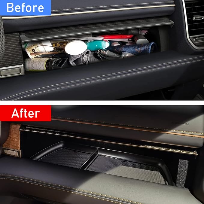 Jaronx Compatible with Dodge Lower Center Console Organizer And Glove Box Organizer For RAM 1500 2500 3500 2019-2022, (WILL NOT FIT FOR Tradesman,Classic, Longhorn or Limited Models)