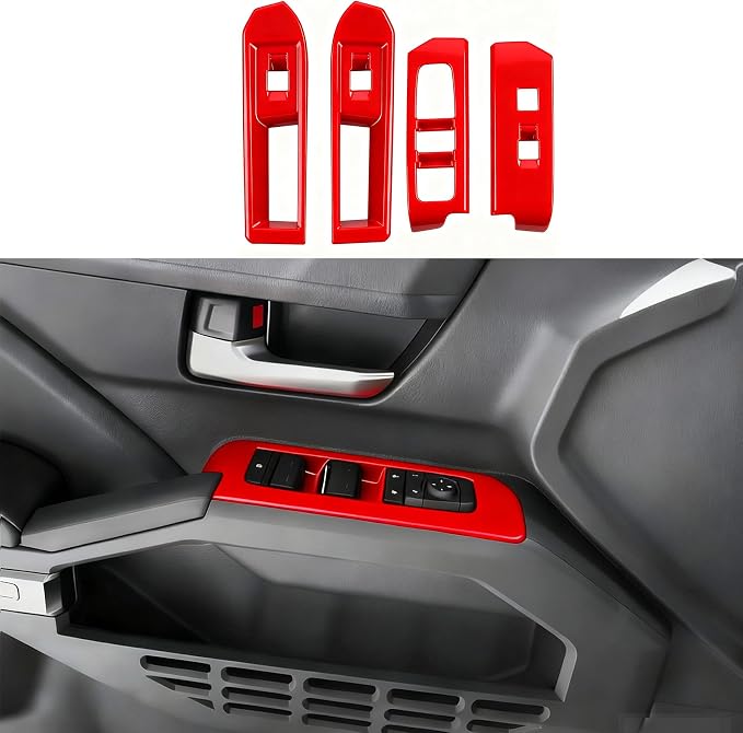 for Toyota Tacoma 2024 2025 Interior Accessories with 14" Display Switches Air Conditioner AC Switch Knob Cover & Window Switch Panel Cover