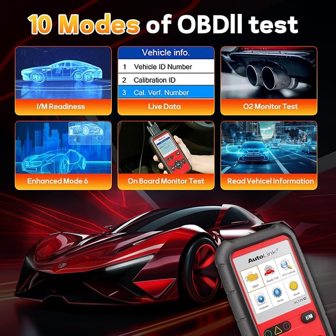 Autel AutoLink AL529HD, Vehicle Code Reader, Advanced AL529 OBD2 Code Scanner, AutoVIN Read Enhanced Codes for Ford/GM/Chrysler, Freeze Frame Data, Code Reader for Cars and Trucks