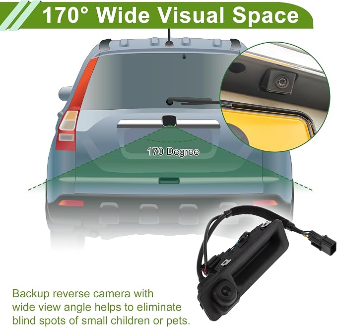 Car Park Assist Camera Rear View Backup Reverse Camera with Tailgate Handle for Hyundai Tucson TL 2022 No.95766D7100 1 Pc