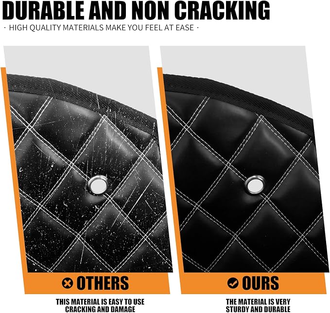 Saddlebag Liners Fit for Harley Touring 2014-2023 | White Stitching, Drop-In, Non-Stretched Design, Fit for 2014-2023 Road King, Road Glide, Street Glide & Electra Glide