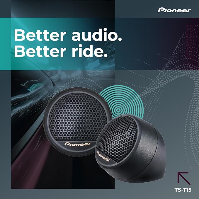 Pioneer TS-T15 3/4" 120 W Max Power, Polyester Fiber Soft Dome - Tweeter (pair)