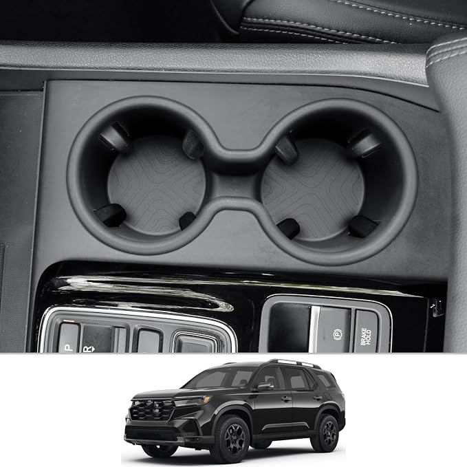 CDEFG Center Console Organizer for 2026 Honda Passport (RTL/TrailSport Elite/TrailSport) Accessories for 2026 Passport Middle Console Cup Holder Storage Box(Cup Holder for 2026 Passport)