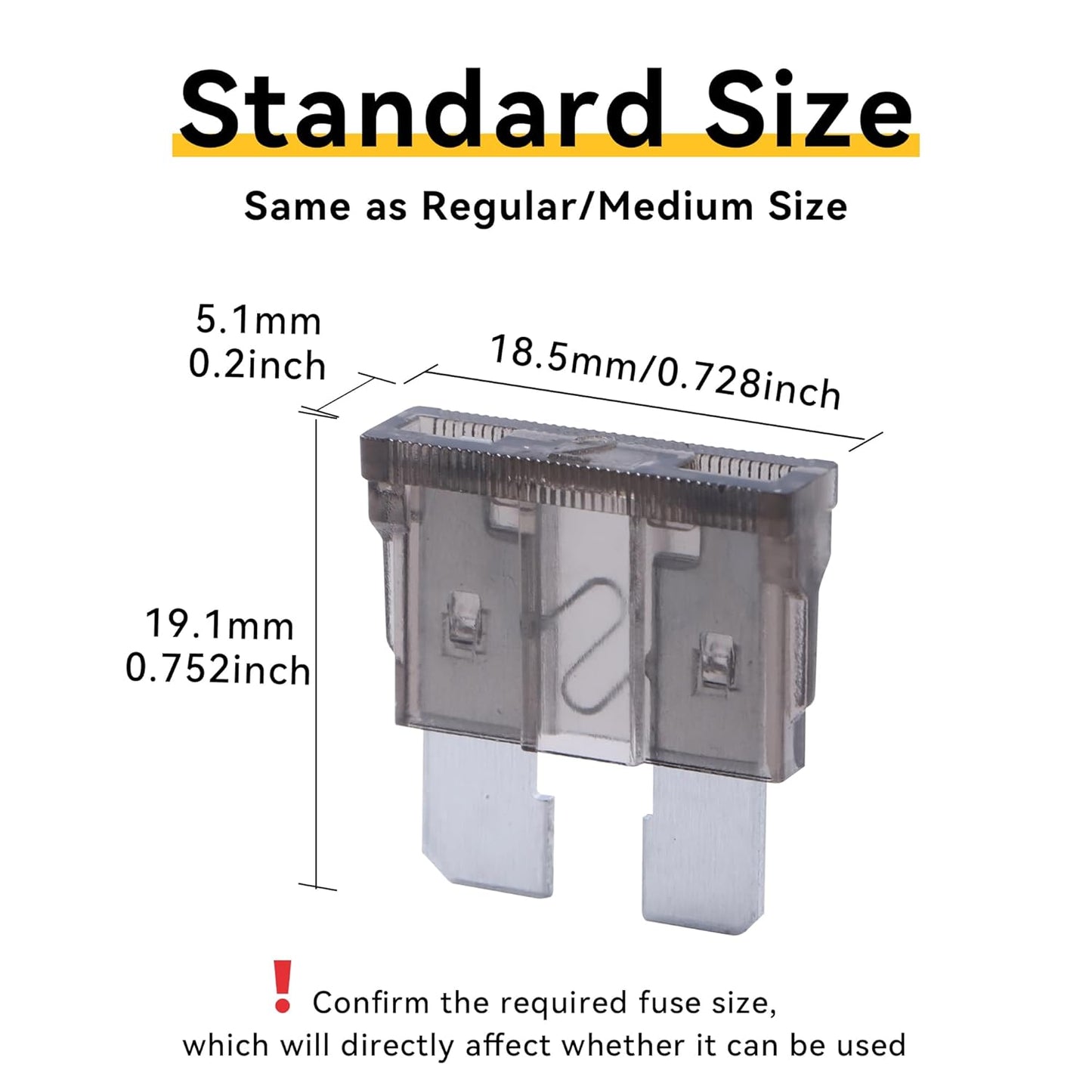 100 Pack Auto Fuses 2 AMP ATC/ATO Standard Regular Fuse Blade 2A Car Truck Boat Marine RV