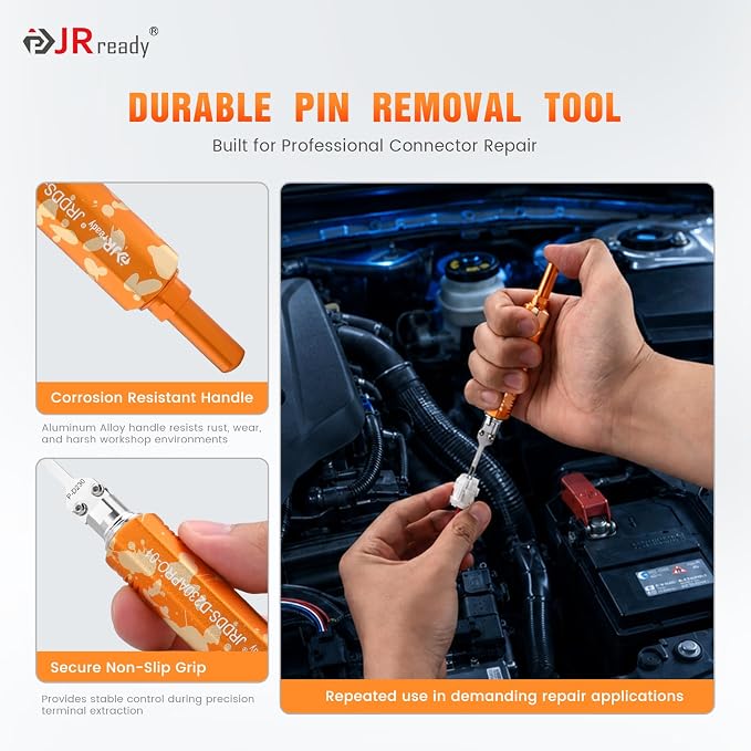 JRready Automotive Pin Removal Tool for 1.8mm DJ7021G Connector Terminal Upgraded DDS Push Rod Pin Extractor for Car Wire Harness Repair Suitable for DJ7031G DJ7041G DJ7061G DJ7091G JRDDS-D230APRO-01