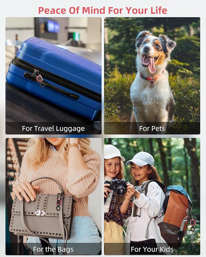 ExtreLife Keychain, Works with Apple Find My, Bottle Opener, Carabiner Car Key Chains with Gps Tracker