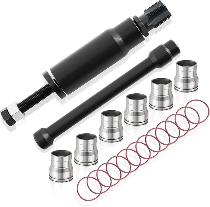 maXpeedingrods Injector Sleeve Cup Removal Installation Tool with Parts Kit for Caterpillar 3126 / 3216B for Cat C7 C9 with Style HUEI injectors