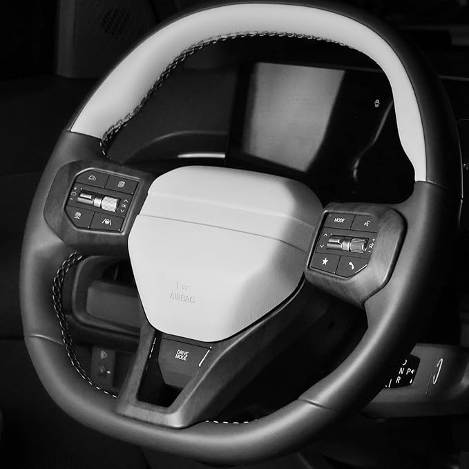 YOUTOOCAR 3PCS Steering Wheel Button Frame Cover Compatible with Kia K4 GT-Line Kia EV6 GT-Line 2025 Kia EV3 GT-Line Accessories (3, Wood Grain)