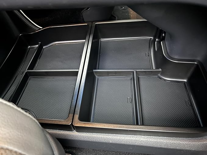 SXCY 2025 2026 Toyota Sienna Under Console Organizer Tray [Not for Console w/ Cool Box] for 2021-2025 2026 Sienna Accessories