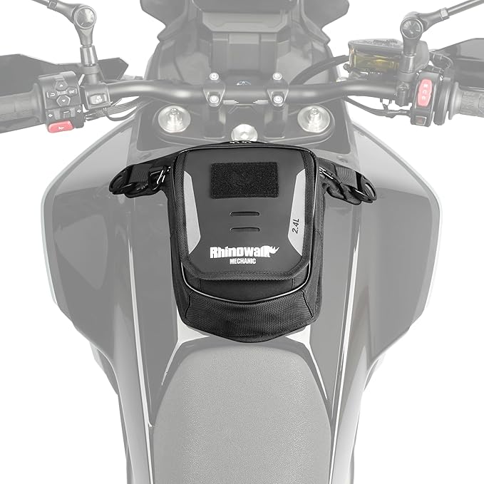 Rhinowalk Motorcycle Fuel Tank Bag,Magnetic and Strap on,Motorbike Tank Bag with Mobile Phone Pocket, Thigh bag,Leg Waist Chest Pouch,2.4L Backpack Motor Cycle Accessories