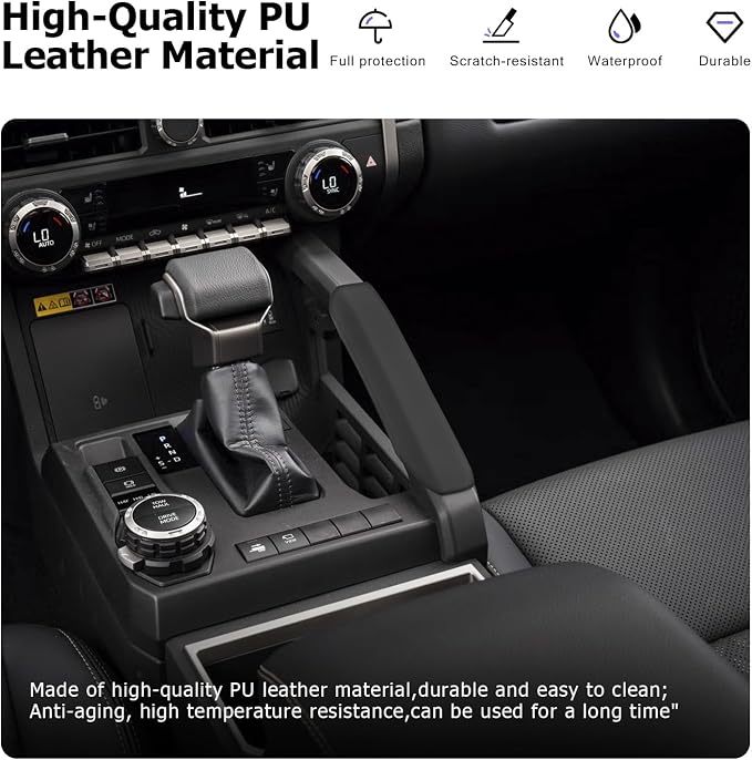 LUWU 2026 4Runner & Tacoma Front Passenger Side Grab Handle Cover Compatible with 2025-2026 4Runner & Tacoma 2024-2026 Accessories Center Console Grab Handle Cover Silicone Material (Black)