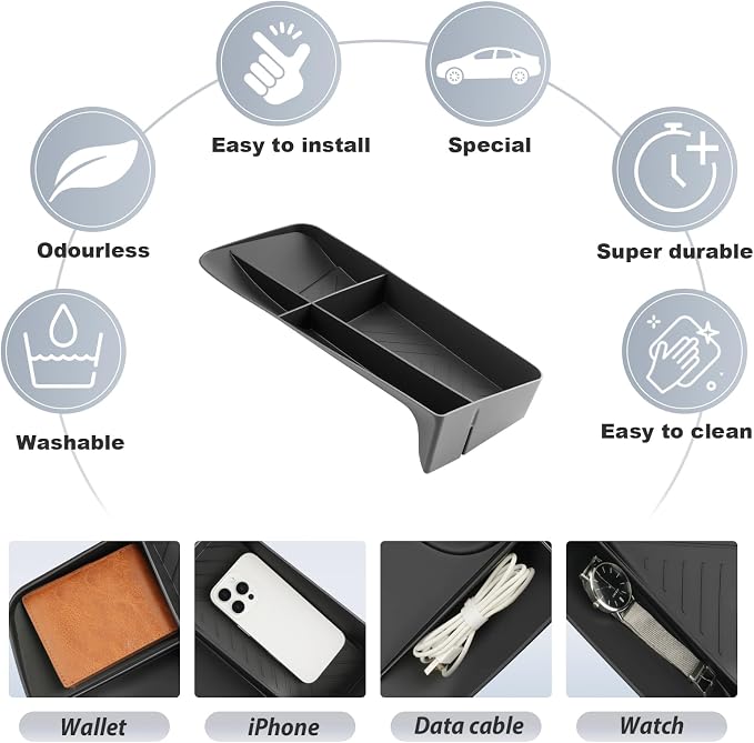 SKTU for 2025 2026 2027 Lexus TX Dashboard Storage Box for 2025 2026 2027 Lexus TX 350/500h/550h+ Dashboard Organizer Lexus TX 2025 2026 2027 Accessories Behind Screen Organizer-Durable