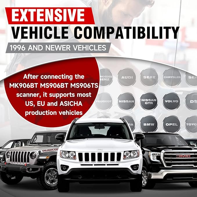 Autel MaxiSYS VCI100 Wireless Diagnostic Interface, 2026 MaxiVCI VCI V100 Car Communication Interface, OBD2 Connector Adapter Dongle, Compatible for Autel Scanner MS906BT MK906BT MS906TS