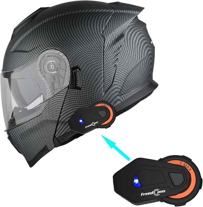 1Storm Motorcycle Street Bike Modular/Flip up Dual Visor Sun Shield Full Face Helmet HJK920
