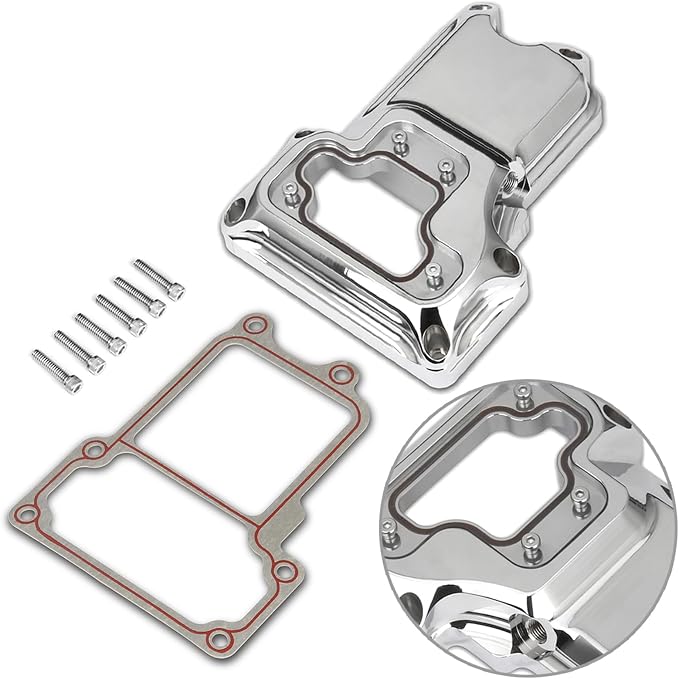 Clarity Twin cam Engine top Transmission Covers for Harley Softail Breakout Fat Boy Dyna Fatboy Street bob Wide Glide Touring st Road King Glide CNC Aluminum (Chromed)