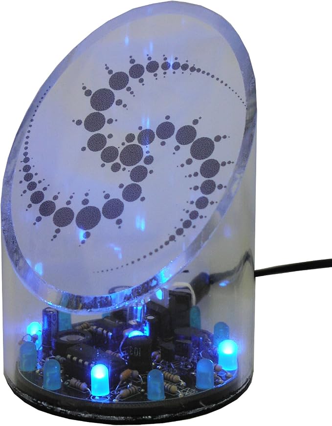 UFO/UAP Detector with Blue LEDs, Internal Magnetometer & Microcontroller for 24/7 Magnetic Anomaly Monitoring